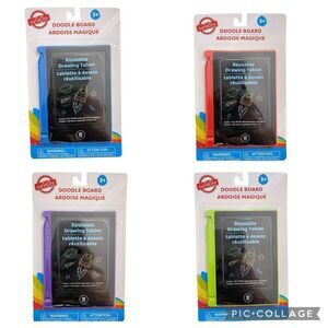 Curiosity Kids Reusable Doodle Drawing Tablet Toy Travel Size Ages 3+ NEW